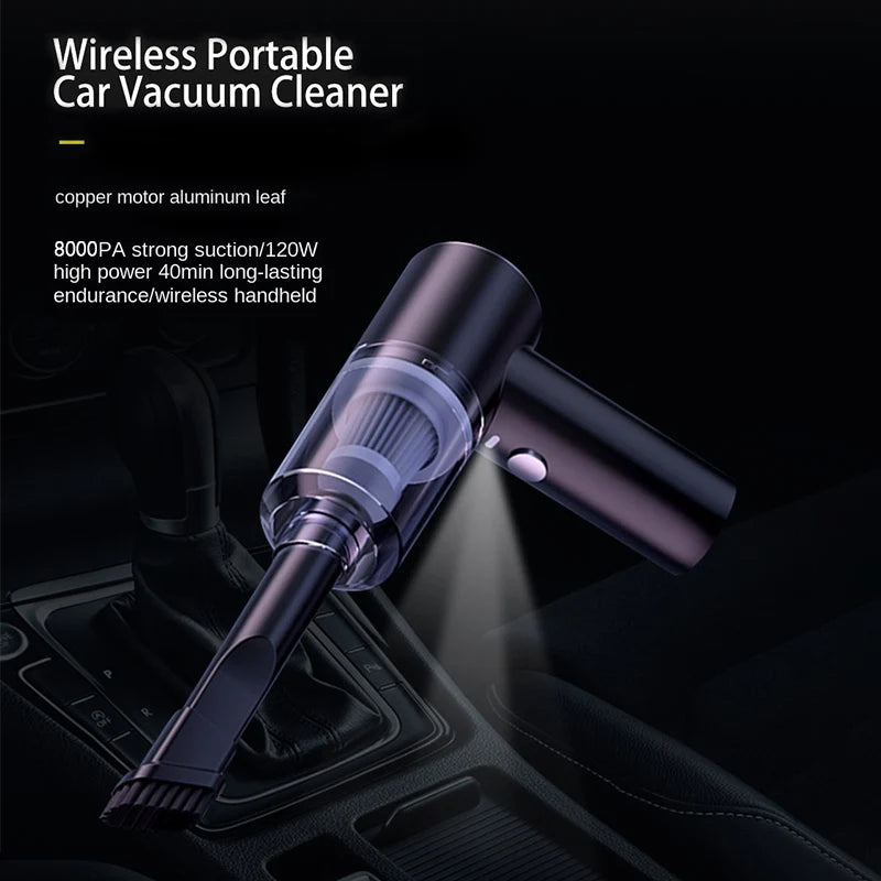 Wireless Mini Car Vacuum Cleaner Portable
